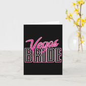 Bridesmaierteam Bride Groom Bride Vegas Bride T-Sh Karte (Gelbe Blume)