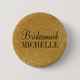 Bridesmaiknöpfe für personalisierten Glitzer Button