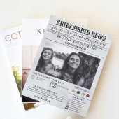 Bridesmais Vorschlag Zeitung+Informationskarte Bri Einladung