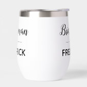 Bridesman Black Handwriting Script Wedding (Links)