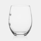 Bridesman Black Script mit Namen Wedding Weinglas Ohne Stiel (Links)