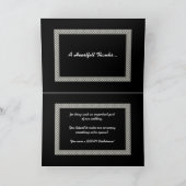 BRIDESMAN Checkerboard Wedding DANKE (Innenseite)