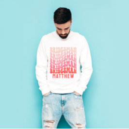 Bridesman Pink modern mädchenhaft Retro 60er Jahre T-Shirt