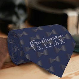 Bridesman Trauzeuge Personalisiert Blue Wedding Kr Krawatte