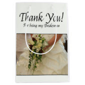 Bridesman vielen Dank Mittlere Geschenktüte (Vorderseite)