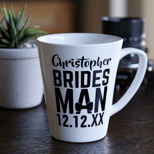 Bridesman Wedding Favor Latte Coffee Mug Milchtasse