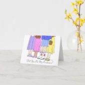 Bridesman, Will You Be My Bridesman? Karte (Gelbe Blume)