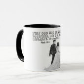 Bridewahrnehmung mit Bibelverse Tasse (Vorderseite Links)