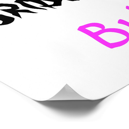 Bridezilla Bride Poster (Ecke)