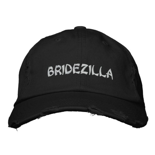BRIDEZILLA Bride Stickereikappe Bestickte Kappe (Vorderseite)