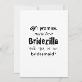 Bridezilla - Einladung von Bridesmaid (Vorderseite)