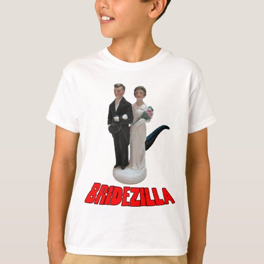 Bridezilla Funny Wedding T - Shirt oder Hat (Vorderseite)