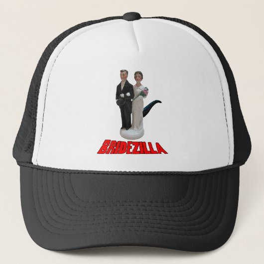 Bridezilla Funny Wedding T - Shirt oder Hat Truckerkappe (Vorderseite)