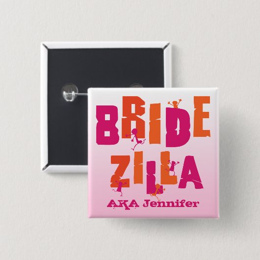 Bridezilla (S) Button (Vorne & Hinten)