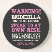 Bridezilla Sandstein Untersetzer (Vorne)