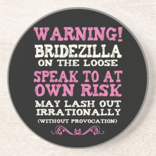 Bridezilla Sandstein Untersetzer