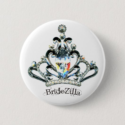 BrideZilla Tiara Buttons (Vorderseite)