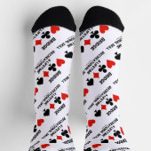 Bridge A Lifetime Recreational Skill 4 Card Anzug Socken (Oben)
