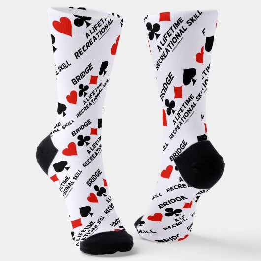 Bridge A Lifetime Recreational Skill 4 Card Anzug Socken (Gewinkelt)