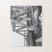 Bridge alter pencilart Monochrome Puzzle (Vertikal)