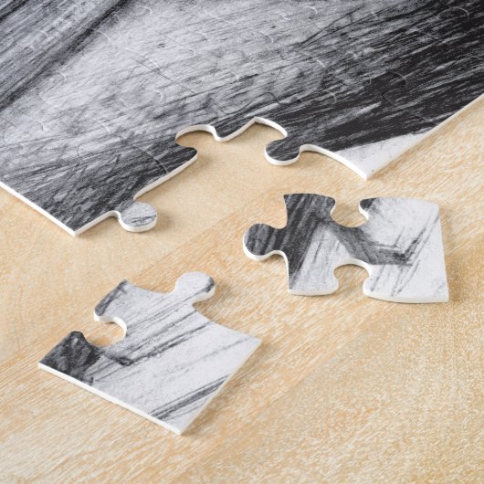 Bridge alter pencilart Monochrome Puzzle (Seite)