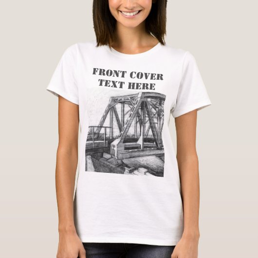 Bridge alter pencilart Monochrome T-Shirt (Vorderseite)