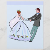 Bridge and Groom Scrapbook Paper (Vorderseite)