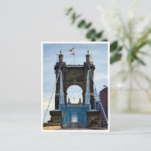 Bridge-Ansicht nach Cincinnati Postkarte (Stehend Vorderseite)