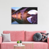 Bridge Arches Sunset Stretched Canvas Print Leinwanddruck (Insitu (Wohnzimmer))