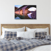 Bridge Arches Sunset Stretched Canvas Print Leinwanddruck (Insitu (Schlafzimmer))