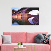 Bridge Arches Sunset Stretched Canvas Print Leinwanddruck (Insitu (Wohnzimmer))