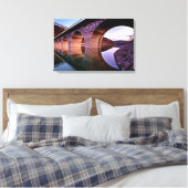 Bridge Arches Sunset Stretched Canvas Print Leinwanddruck (Insitu (Schlafzimmer))