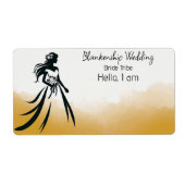 Bridge Art Abstrakt Background Label-Tag (Vorne)