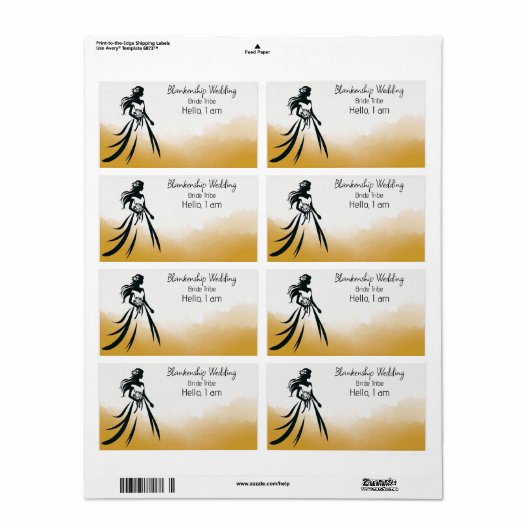 Bridge Art Abstrakt Background Label-Tag (Vorne)