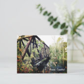 Bridge at Yantic Falls Norwich, Connecticut Postkarte (Stehend Vorderseite)