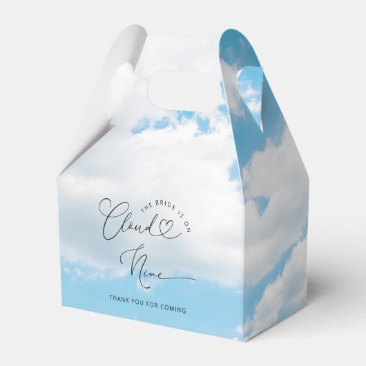 Bridge auf Cloud Nine 9 Brautparty Geschenkschachtel (Rückseite)