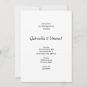 Bridge auf Traktor Country Farm Post Wedding Brunc Einladung (Rückseite)