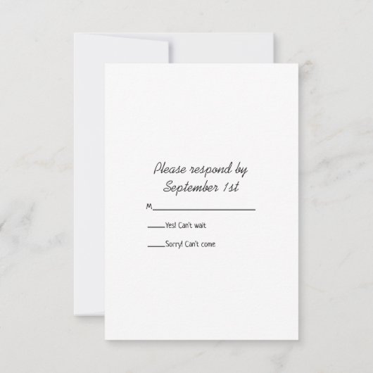 Bridge auf Traktor Country Farm Wedding RSVP Card (Rückseite)