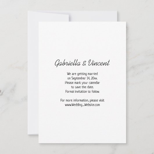 Bridge auf Traktor Farm Wedding Save the Date Einladung (Rückseite)