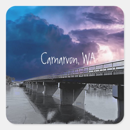 Bridge-Aufkleber Quadratischer Aufkleber (Vorderseite)