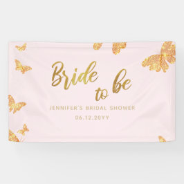 Bridge Be Boho Gold Butterfly Pink Bridal Hintergr Banner