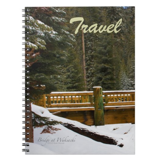 Bridge bei Wuksachi Lodge Travel Notebook Notizblock (Vorderseite)