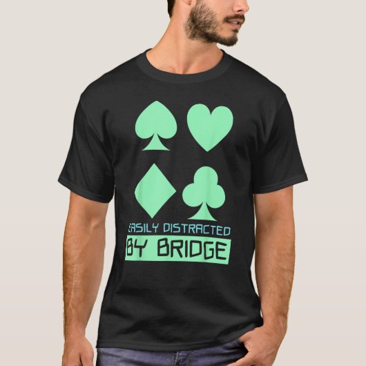Bridge Bids Duplizieren Kartenspiel T-Shirt (Vorderseite)