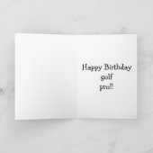 Bridge Birthday Golf Spaß Card für ihn Karte (Innenseite)