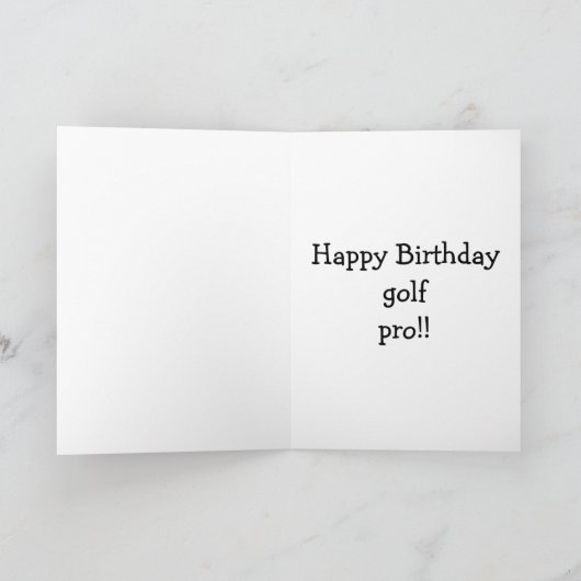 Bridge Birthday Golf Spaß Card für ihn Karte (Innenseite)