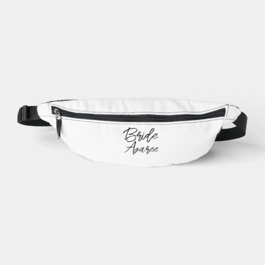 Bridge Black Text auf White Fanny Pack Bauchtasche (Vorderseite)