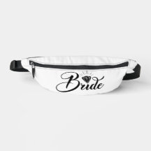 Bridge Black Text auf White Fanny Pack