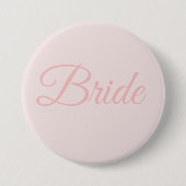 Bridge Brautparty Blush Pink Wedding Button Button (Vorderseite)