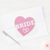 Bridge Brautparty Stickers PINK Herz (Umschlag)
