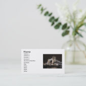 Bridge Business Card Visitenkarte (Stehend Vorderseite)